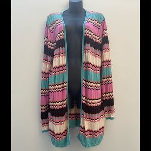 Bloomingdales Striped Cardigan 3XL